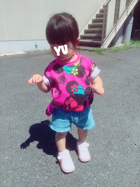「ﾐｷﾐﾆﾌｪｽ」｜miiさん（キッズ・70cm）の夏コーディネート