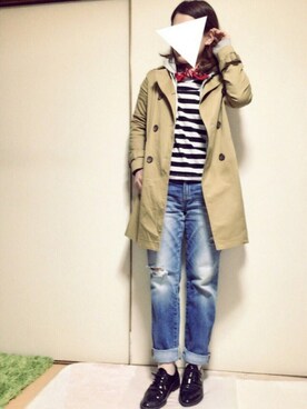 「FLORENT（フローレント）のアイテム（ジャケット/アウター）」を使った、Ayumi0720さん（レディース・156cm）の春コーディネート