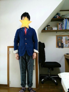「二次会」｜「アイテム（財布/小物）」を使った、takeさん（メンズ・170cm）の秋コーディネート