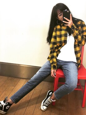 「日常」｜「アイテム（その他シューズ）」を使った、hi给さん（レディース・168cm）の秋コーディネート