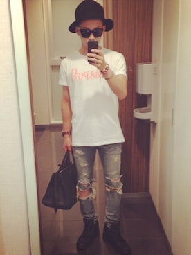 大頭晃一さん（メンズ・168cm）の春コーディネート