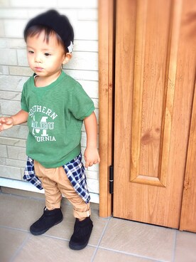 3taさん（キッズ・80cm）の夏コーディネート