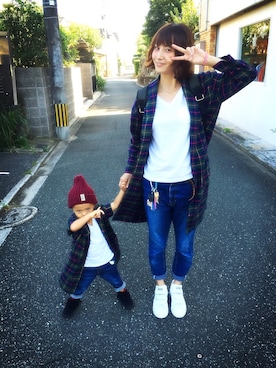 3taさん（キッズ・80cm）の秋コーディネート