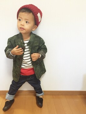 3taさん（キッズ・80cm）の秋コーディネート