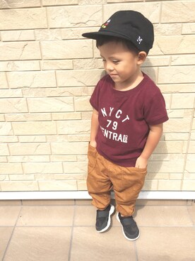 3taさん（キッズ・90cm）の秋コーディネート