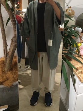 「アイテム（その他アウター）」を使った、うぃるすみすさん（メンズ・179cm・20代）の秋コーディネート
