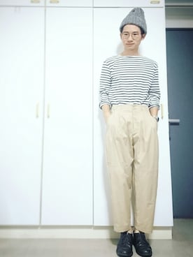 「アイテム（アナログ腕時計）」を使った、takuya matsudaさん（メンズ・170cm）の秋コーディネート