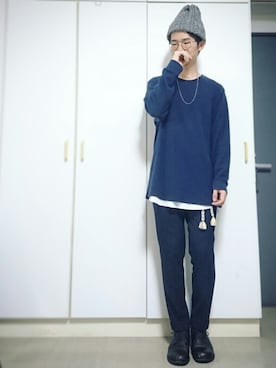 「アイテム（アクセサリー）」を使った、takuya matsudaさん（メンズ・170cm）の秋コーディネート