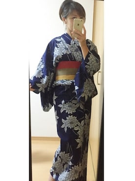 「WEAR着物部」｜kumahiさん（レディース・157cm）の夏コーディネート