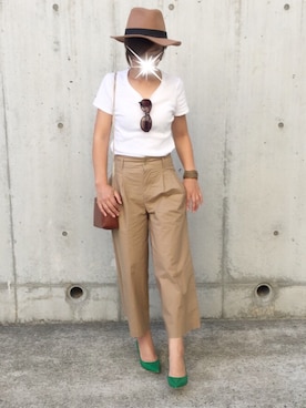 「NADIN（ナディン）のアイテム」を使った、kumahiさん（レディース・157cm）の夏コーディネート