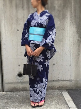 「WEAR着物部」｜kumahiさん（レディース・157cm）の夏コーディネート