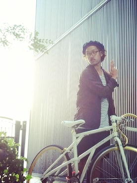 「BEAMS（ビームス）のアイテム（カバーオール）」を使った、shunsukeyamaguchiさん（メンズ・175cm）の秋コーディネート