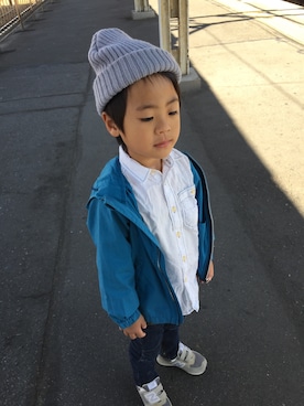 「URBAN RESEARCH（アーバンリサーチ）のアイテム（ジャケット/アウター）」を使った、RINさん（キッズ・110cm）の秋コーディネート
