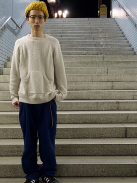 「n-s（ノース）のアイテム」を使った、じゅんじさん（メンズ・175cm）の春コーディネート