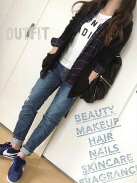 めるもさん（レディース・158cm）の春コーディネート