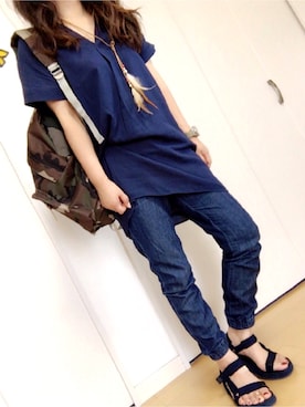 めるもさん(レディース・158cm)の夏コーディネート