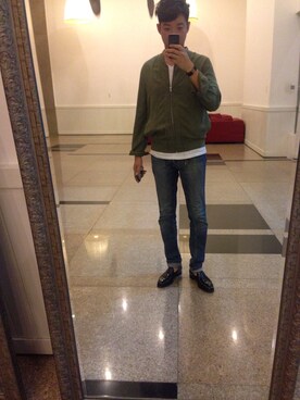 「ALDO（アルド）のアイテム（ドレスシューズ）」を使った、BINHさん（メンズ・176cm）の春コーディネート