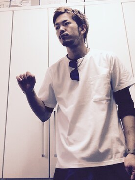 「MALAIKA（マライカ）のアイテム（アクセサリー）」を使った、Masahiro Inoueさん（メンズ・174cm）の春コーディネート