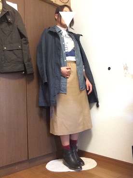 「ECCO（エコー）のアイテム（シューズ）」を使った、zzzh15さん（レディース・157cm）の冬コーディネート