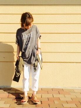 「HusHusH（ハッシュアッシュ）のアイテム（財布/小物）」を使った、じゅんさん（レディース・150cm）の夏コーディネート