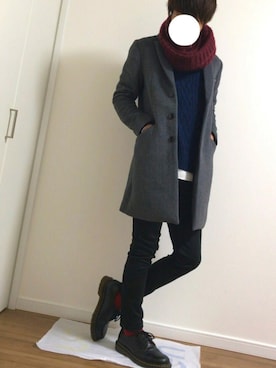 「アイテム（その他シューズ）」を使った、UCHYYさん（メンズ・172cm）の秋コーディネート