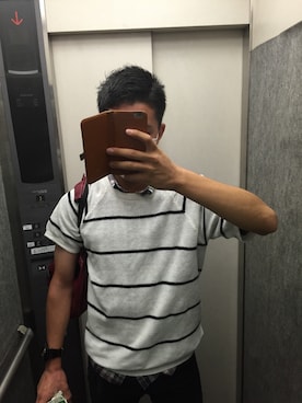 「HERE'S（HERE'S）のアイテム（その他トップス）」を使った、T.Mrevolutionさん（メンズ・174cm）の夏コーディネート