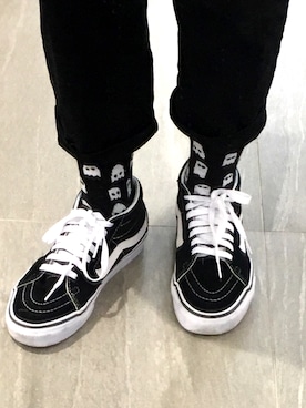 「MONKI（モンキ）のアイテム（ソックス/靴下）」を使った、bさん（レディース・151cm）の秋コーディネート