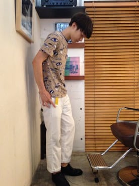 「A.P.C.（アーペーセー）のアイテム（その他）」を使った、BRIDGE並木一樹さん（メンズ・180cm）の夏コーディネート