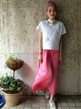 YUKINAさん（レディース・165cm）の夏コーディネート