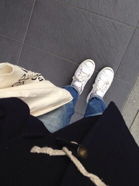「CONVERSE（コンバース）のCONVERSE コンバース ジャック パーセル / JACK PURCEL（スニーカー）」を使った、kyon2さん（レディース・170cm）の冬コーディネート