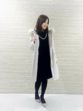 「フード」｜La TOTALITE Ikebukuroさん（レディース・154cm）の冬コーディネート