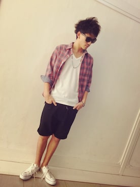 「スエット」｜Shoyanさん（メンズ・172cm）の夏コーディネート