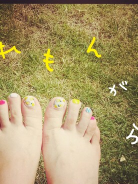 「レモン柄」｜「アイテム（その他）」を使った、sho-ko さん（レディース・161cm）の夏コーディネート