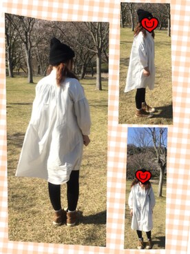 「花見」｜「アイテム（ニットキャップ/ビーニー）」を使った、tomoさん（レディース・156cm）の春コーディネート