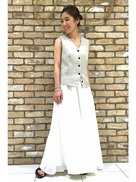 「アイテム（その他アウター）」を使った、norikoさん（レディース・155cm）の夏コーディネート