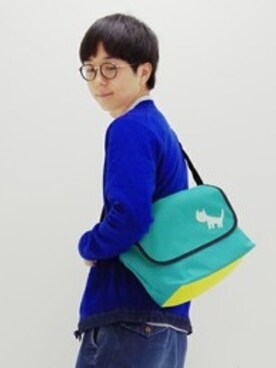 「POU DOU DOU（プードゥドゥ）のアイテム」を使った、まーさん（メンズ・172cm）の冬コーディネート
