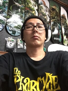 「DORCUS（ドウカス）のアイテム（雑貨/ホビー）」を使った、TATSUYA"VENIX"NOGAMIさん（メンズ・166cm）の夏コーディネート
