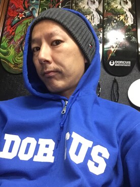 「DORCUS（ドウカス）のアイテム（トップス）」を使った、TATSUYA"VENIX"NOGAMIさん（メンズ・166cm）の秋コーディネート