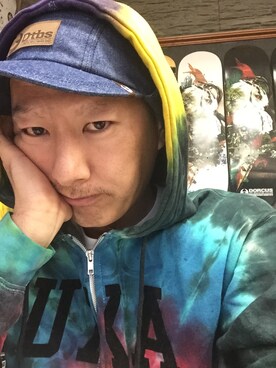 「UXAのアイテム」を使った、TATSUYA"VENIX"NOGAMIさん（メンズ・166cm）の秋コーディネート