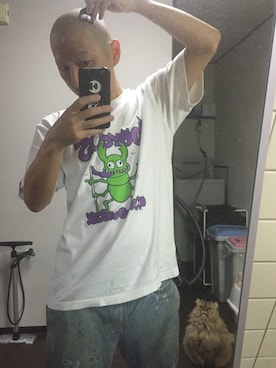 「TALKING ABOUT THE ABSTRACTION（トーキング　アバウト　ジ　アブストラクション）のアイテム（その他パンツ）」を使った、TATSUYA"VENIX"NOGAMIさん（メンズ・166cm）の冬コーディネート