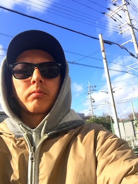 「AlexanderLeeChang（アレキサンダーリーチャン）のアイテム（パーカー）」を使った、TATSUYA"VENIX"NOGAMIさん（メンズ・166cm）の冬コーディネート