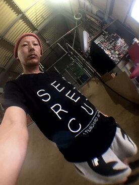 「DORCUS（ドウカス）のアイテム（パンツ）」を使った、TATSUYA"VENIX"NOGAMIさん（メンズ・166cm）の夏コーディネート