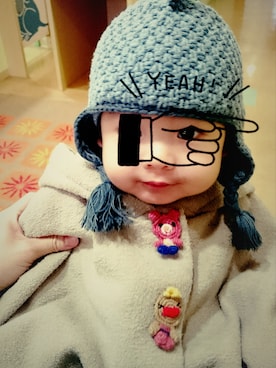「風の谷のナウシカ」｜nocoさん（キッズ・70cm）の冬コーディネート