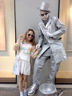 「#白」｜「アイテム（その他）」を使った、butter_milkさん（レディース・155cm）の夏コーディネート