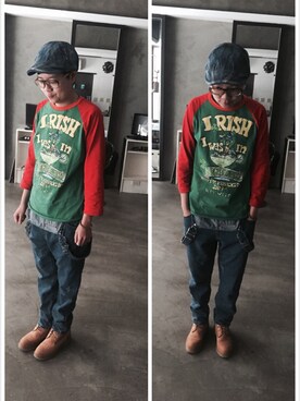 「hat」｜MensonChangさん（メンズ・161cm）の冬コーディネート