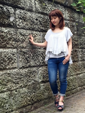 「Irregular Choice（イレギュラーチョイス）のアイテム」を使った、つかぽんさん（レディース・153cm）の夏コーディネート