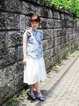 「Irregular Choice（イレギュラーチョイス）のアイテム」を使った、つかぽんさん（レディース・153cm）の夏コーディネート