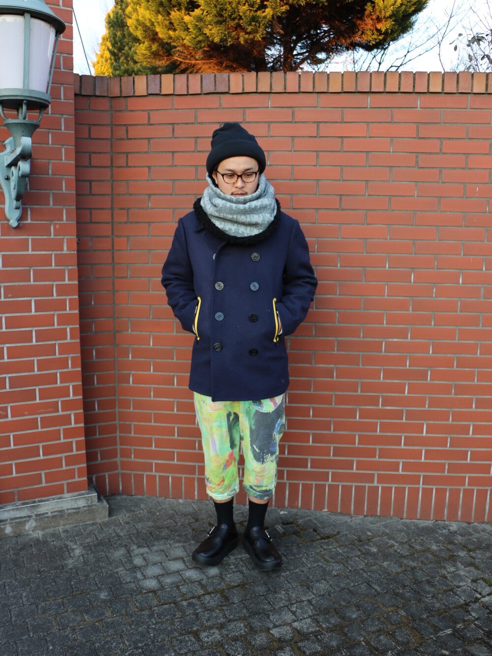 G・STAR RAW ジースターロウ　ピーコート ダブル　ワッペン　刺繍　M ルイヴィトン ニット帽G-Star RAW ジースターロゥピーコートLサイズ