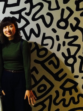 「Keith Haring（キース・ヘリング）のアイテム（その他）」を使った、naoさん（レディース・165cm）の秋コーディネート