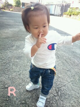 RiRiKaさん（キッズ・80cm）の秋コーディネート